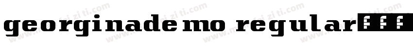 georginademo regular字体转换